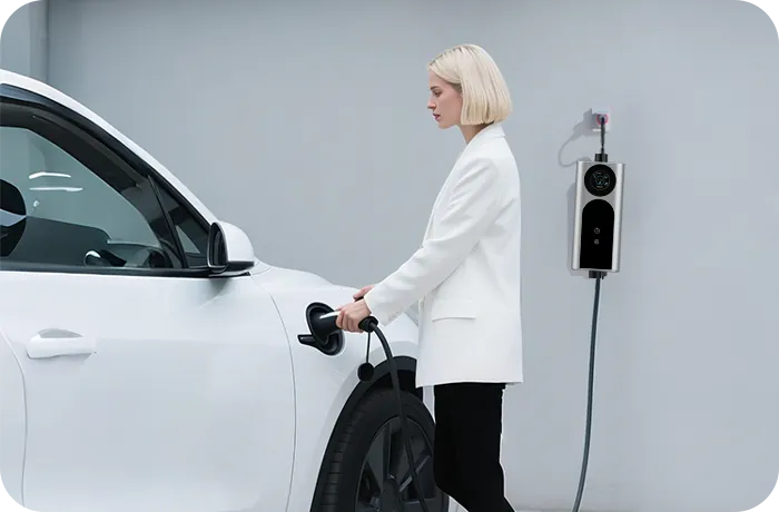 SHINEYOU portable EV charger in use